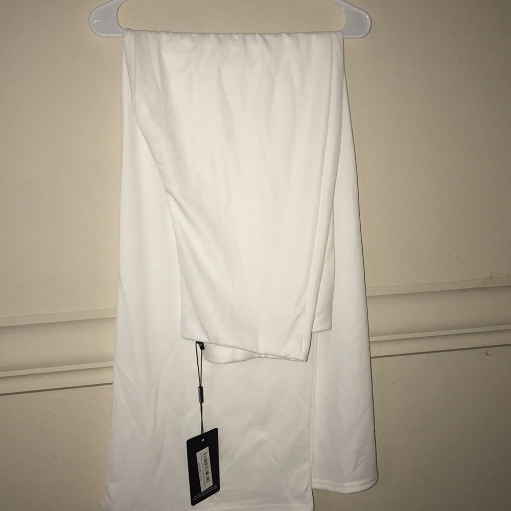 pretty little thing white trousers